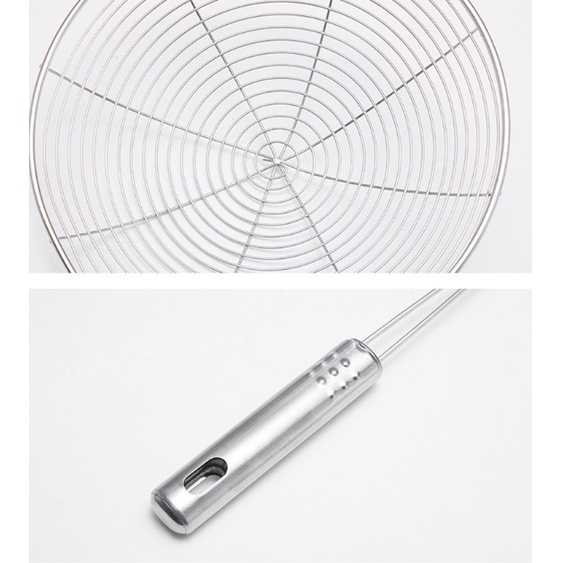 Muôi chao, vợt lẩu, rán chiên, chao vòng vớt thức ăn Inox bền đẹp