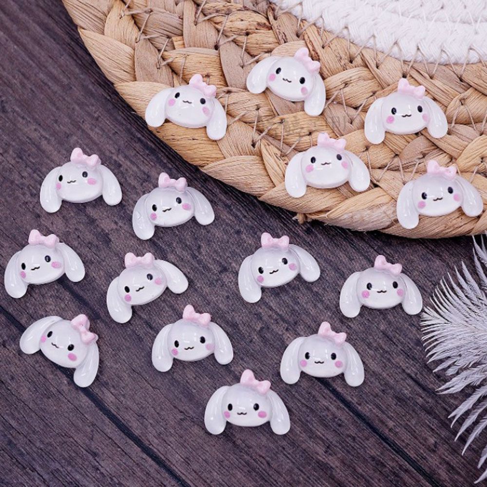 [Hàng mới về] Phụ kiện trang trí hình thỏ/ gấu cho móng tay nghệ thuật đáng yêu