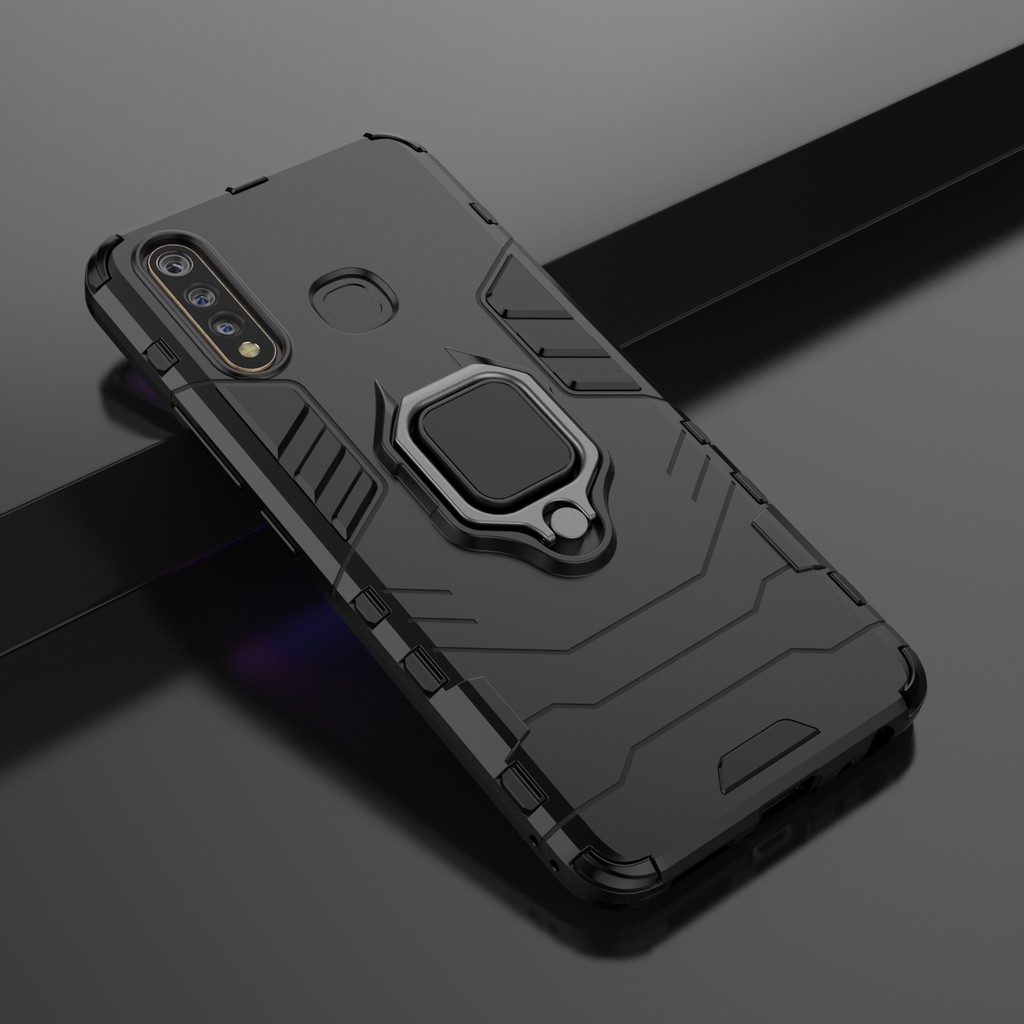 Ốp lưng Vivo Y19 Iron Man Iring chống sốc chống va đập mạnh giá đỡ xem phim