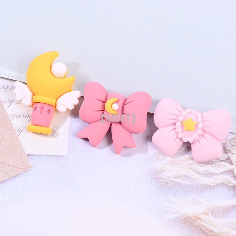 [Met] 1 Cái / Túi Hình Nơ Nhựa Resin Làm Đồ Trang Sức Thủ Công DIY