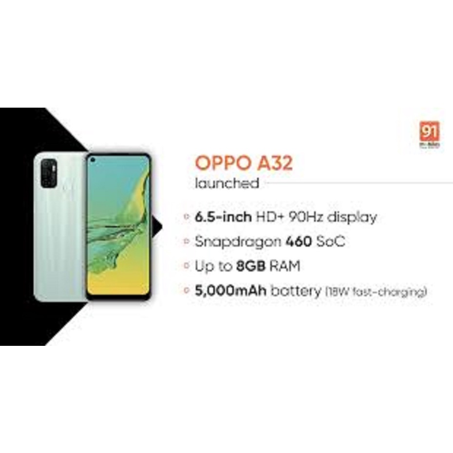 điện thoại Oppo A32 2021 2sim (8G/256G) mới Chính Hãng, Pin 5000mah, Chiến PUBG/Liên Quân Chất đỉnh - BC 03