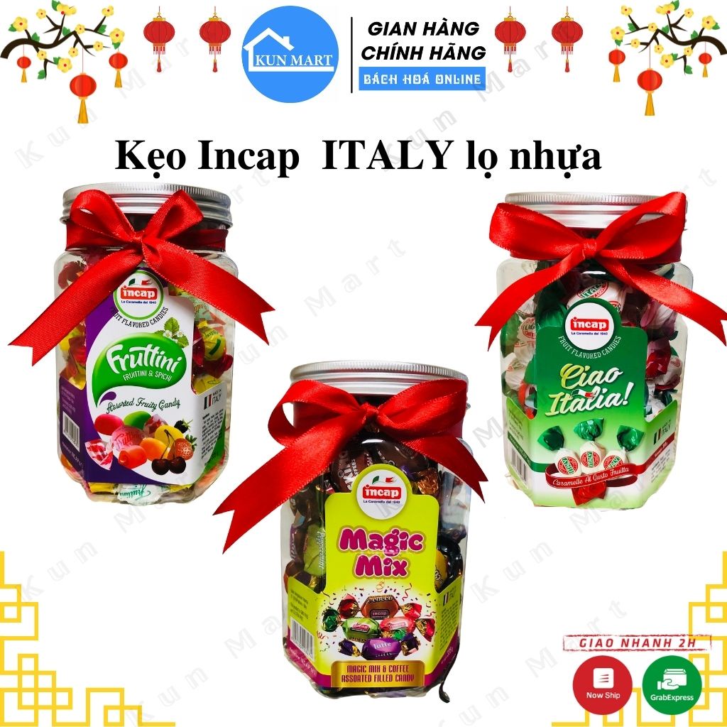 Kẹo Trái Cây❤️FREESHIP❤️Kẹo Tổng Hợp Nhân Magic Mix/ Fruttini/ Ciao ItaliaThơm Ngon Sang Trọng