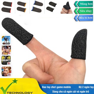 Ảnh chụp [Hàng xịn] Găng tay chơi game - Bộ bao 2 ngón tay chuyên dụng chơi game mobile chống ra mồ hôi tay tại TP. Hồ Chí Minh