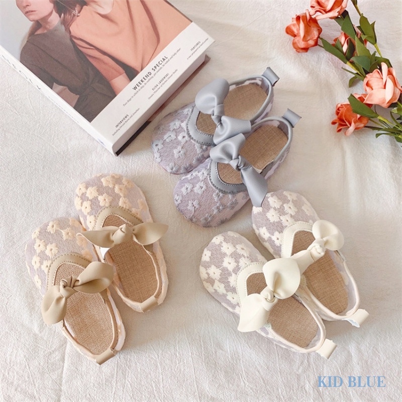 Giày Sandal Công Chúa Mùa Xuân Thu Phối Lưới Rỗng Thoáng Khí Phong Cách Công Chúa Mới Cho Bé Gái