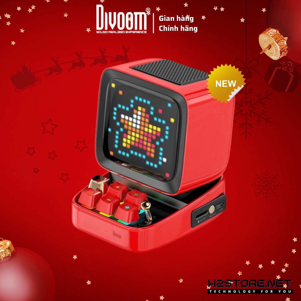 Loa thông minh Divoom Ditoo Plus 10W - Hình dáng máy tính cổ, màn hình LED 256 Full RGB thumbnail