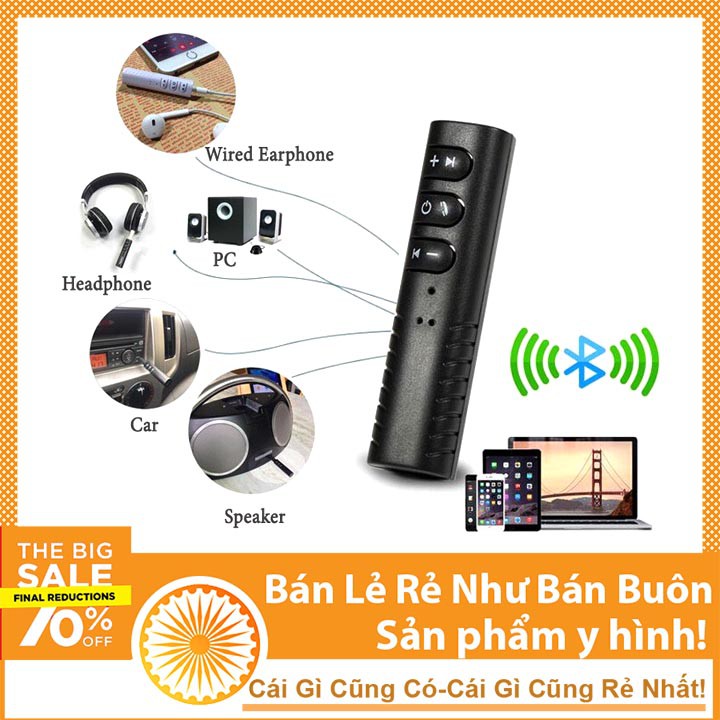 Bộ Thu Bluetooth Audio 4.0 Biến Tai Nghe Thường Thành Tai Nghe Bluetooth