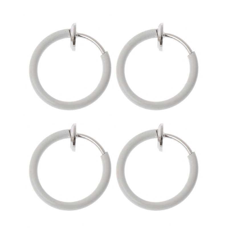 Bộ 4 Khuyên Xỏ Mũi / Môi / Tai Thiết Kế Không Cần Xỏ Lỗ Tiện Dụng