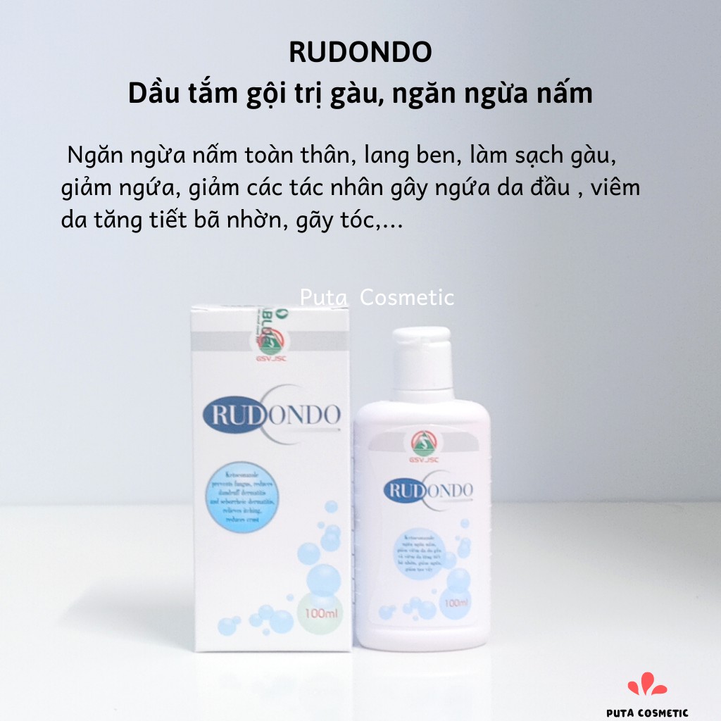 RUDONDO - Dầu tắm gội giảm gầu, ngăn ngừa nấm 100ml