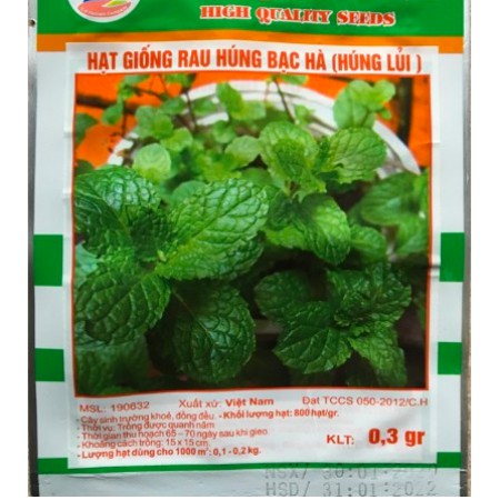 HẠT GIỐNG RAU HÚNG LỦI