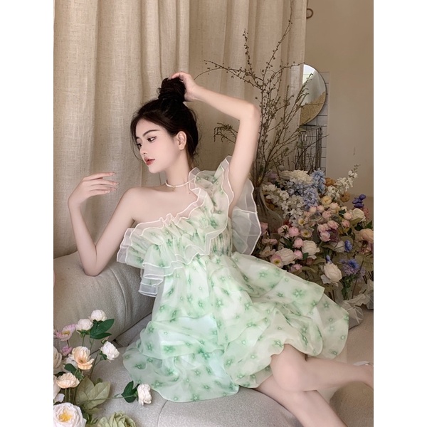 ĐẦM VOAN HOA DÁNG PHỒNG ULZZANG