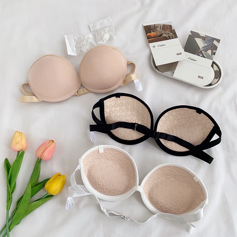Áo Lót Cúp Đệm Tim Silicon Không Dây Nâng Ngực Siêu Sexy 965