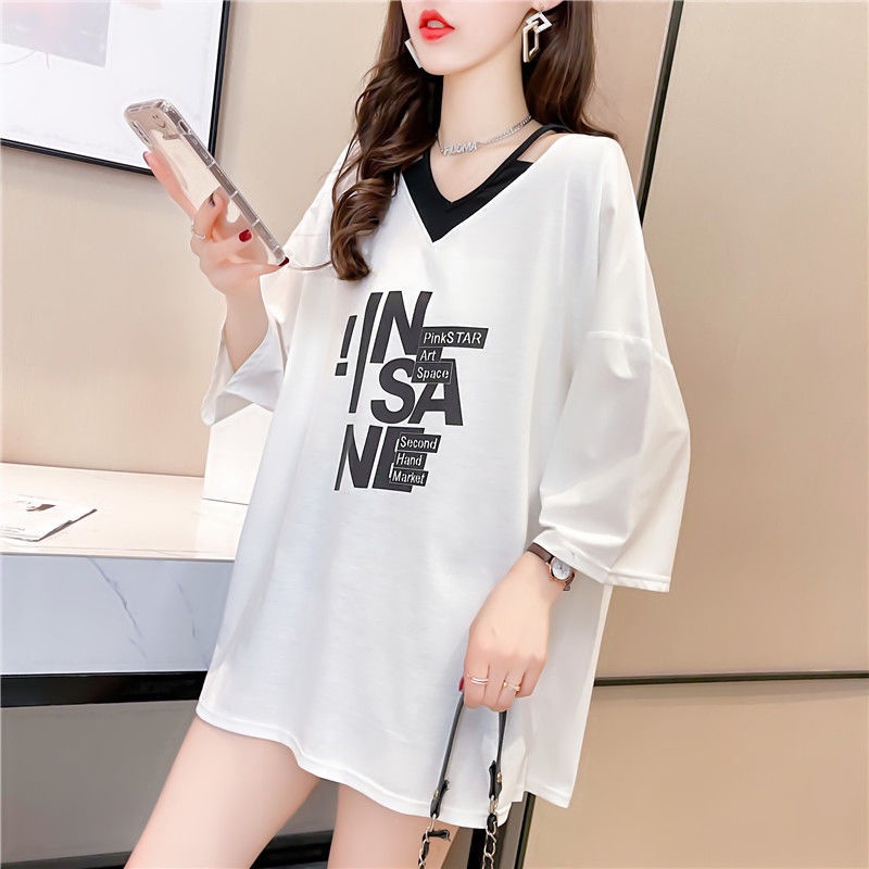 áo phông rộng áo thun nữ tay lỡ dáng dài chất cotton SÀI GÒN loại 1 size đến 70kg | BigBuy360 - bigbuy360.vn