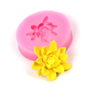 Khuôn rau câu silicon 3D hoa sen nhỏ