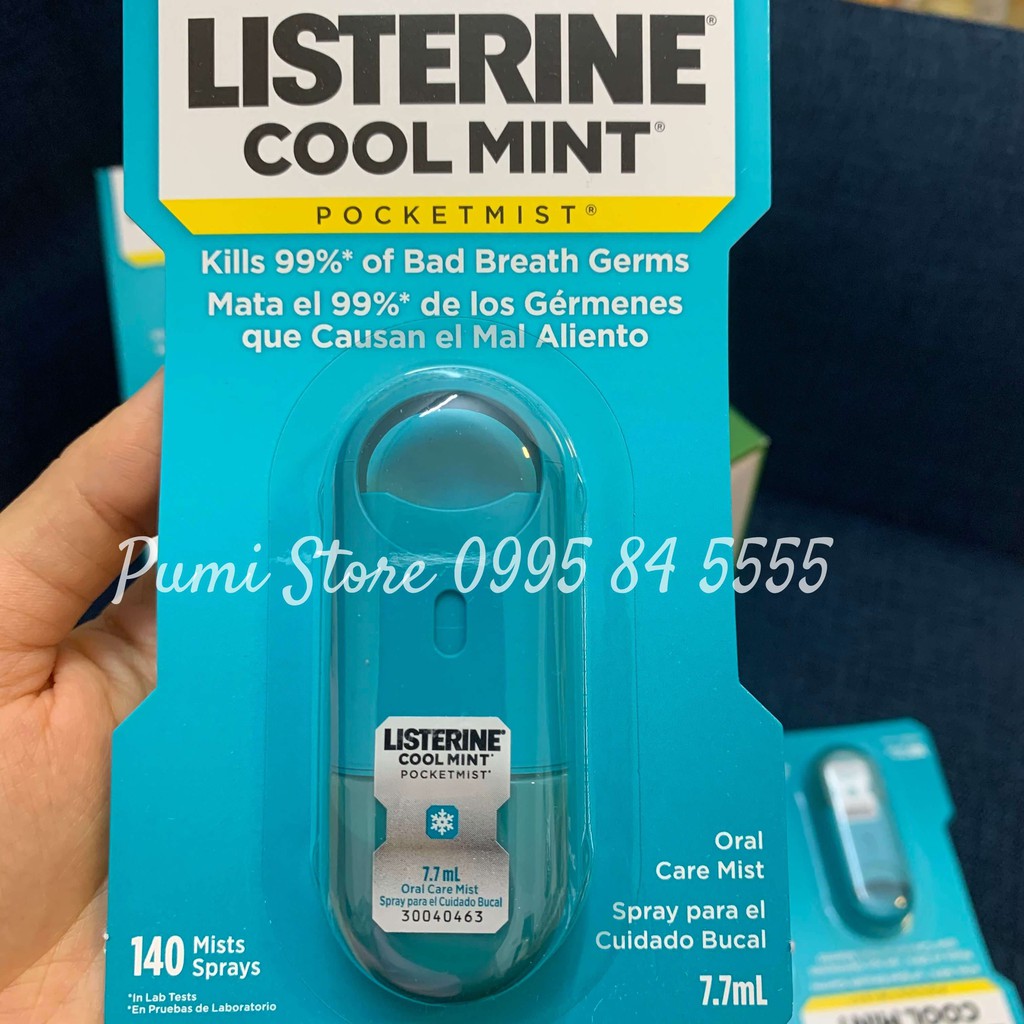 Xịt thơm miệng Listerine Cool Mint