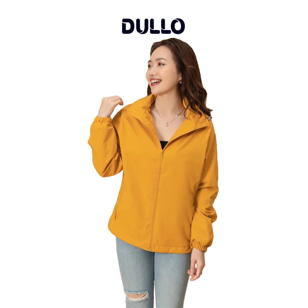 Áo khoác gió nữ DULLo mã D285 vải gió tráng dày dặn chống nước
