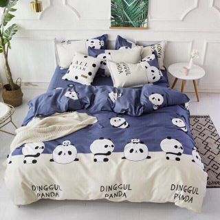 set chăn ga gối poly cotton gấu trúc (shop còn nhiều mẫu chưa đăng hết ibox shop tư vấn)
