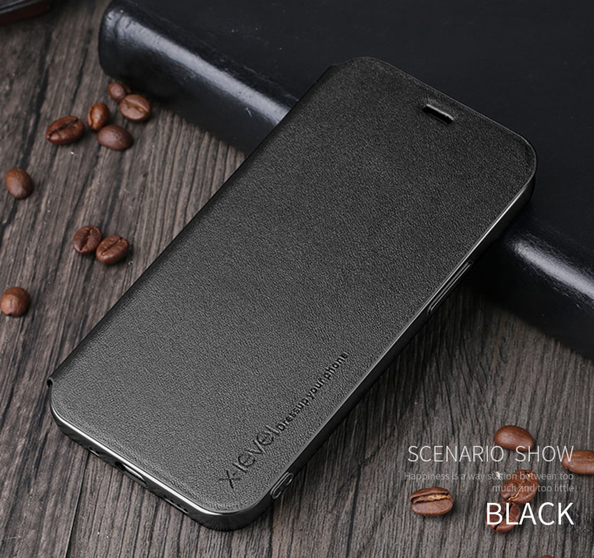 Bao da điện thoại nắp lật siêu mỏng phong cách doanh nhân cho iPhone 12/12 Pro/12 Mini/12 Pro Max 11/11 Pro/11 Pro Max X | BigBuy360 - bigbuy360.vn