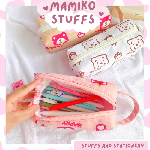 HỘP BÚT GẤU DÂU SIÊU TO XINH XẮN