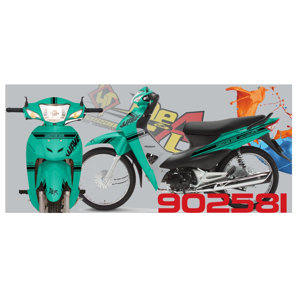 Tem rời Wave a 50 - 100 cc Đời 2006-2016 mẫu Dior mã 902581