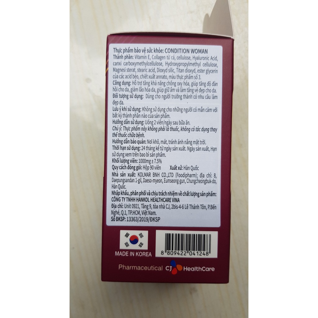 Viên uống collagen và cấp ẩm Condition Woman hàn quốc | BigBuy360 - bigbuy360.vn