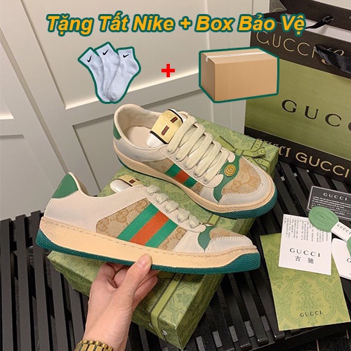 Giày Gucci Sơn Tùng xanh Nam Nữ, Giày Thể Thao Gucci Hàng cao cấp hottrend 2022