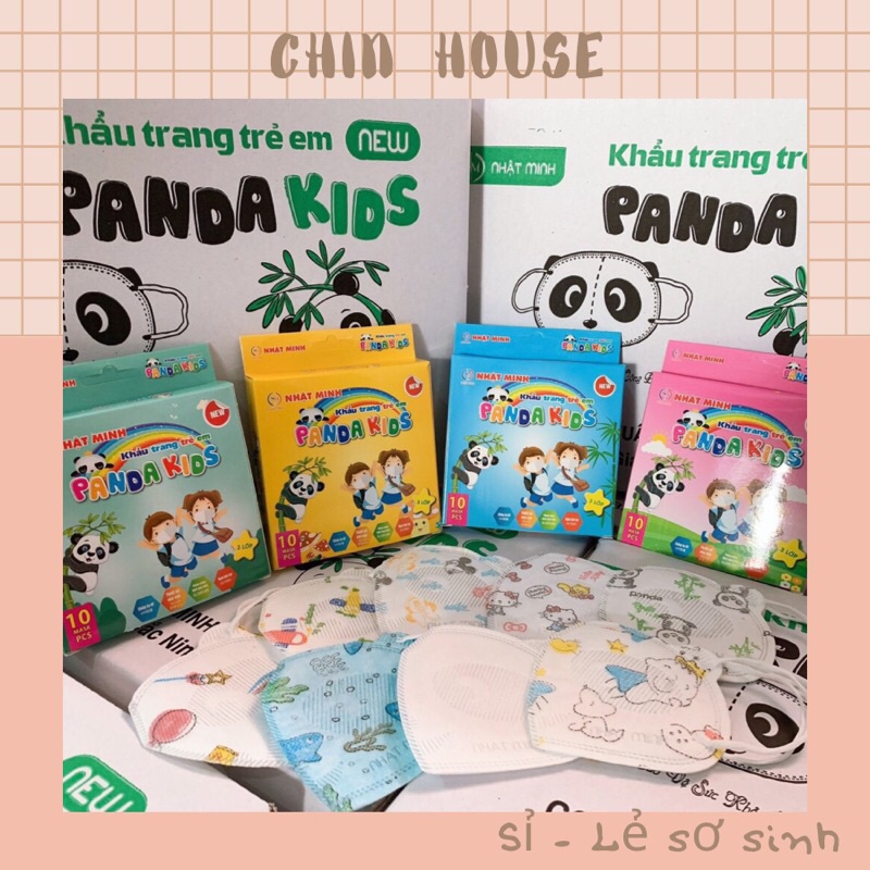 HỘP 10 CHIẾC - KHẨU TRANG GẤU CHỐNG GIỌT BẮN CHO BÉ (sỉ,lẻ)