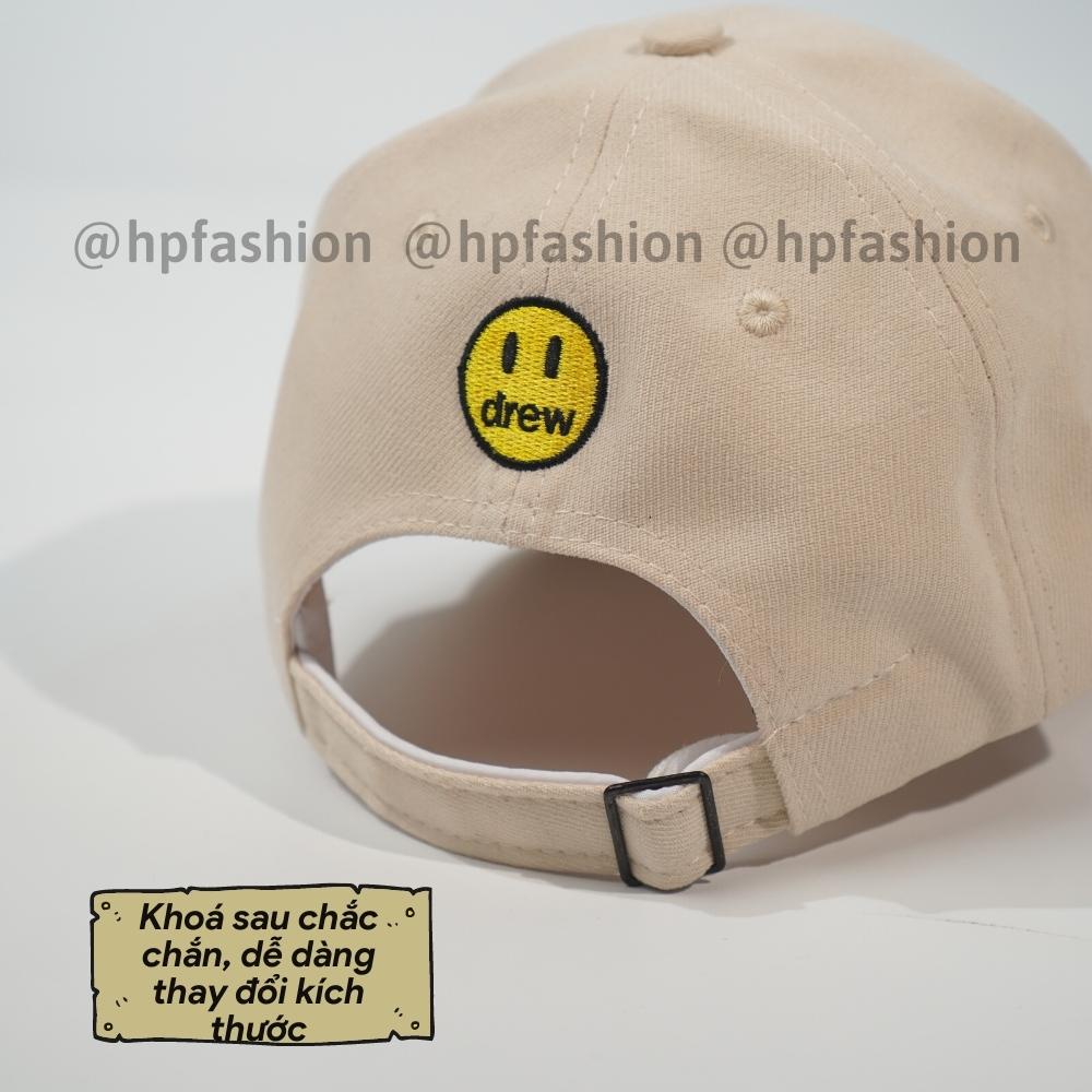 Mũ lưỡi trai ❤️ Nón kết thêu hình chữ DREW chất nỉ cao cấp form unisex nam nữ N29