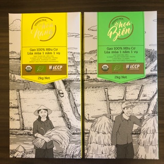 Gạo hữu cơ hoa nắng - hoa biển - organic rice