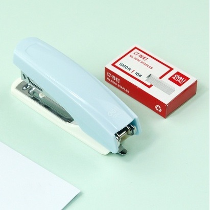 Deli Bộ 15 Tấm Bấm Ghim Bằng Kim Loại Màu Xanh Lam Hồng Dành Cho Văn Phòng Trường Học