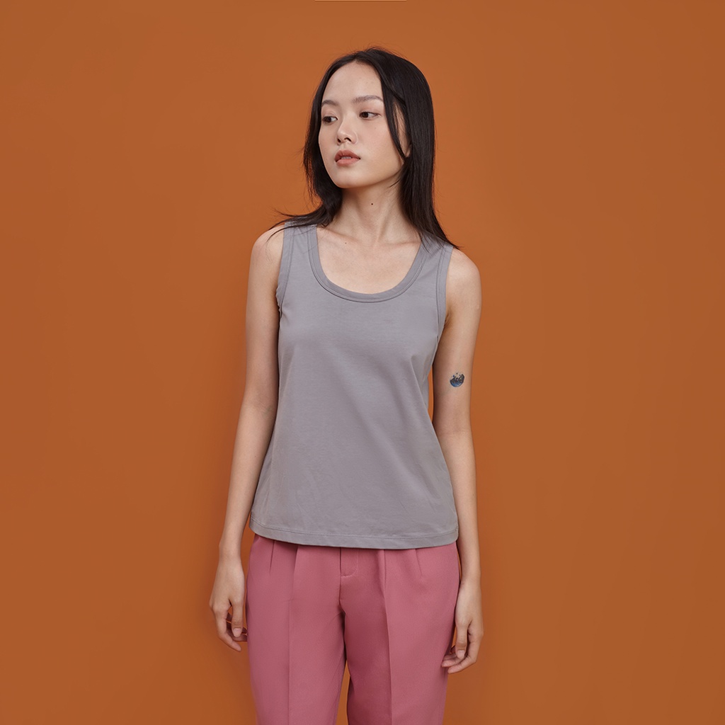 Andabove - Áo ba lỗ nữ - Tanktop - Màu Xám