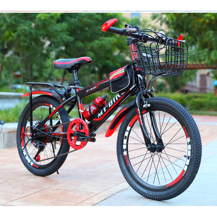 Xe đạp thể thao địa hình 24 inch cho bé từ 12 tuổi ( xe đủ bộ phụ kiện gacbaga, bình nước, túi đồ )