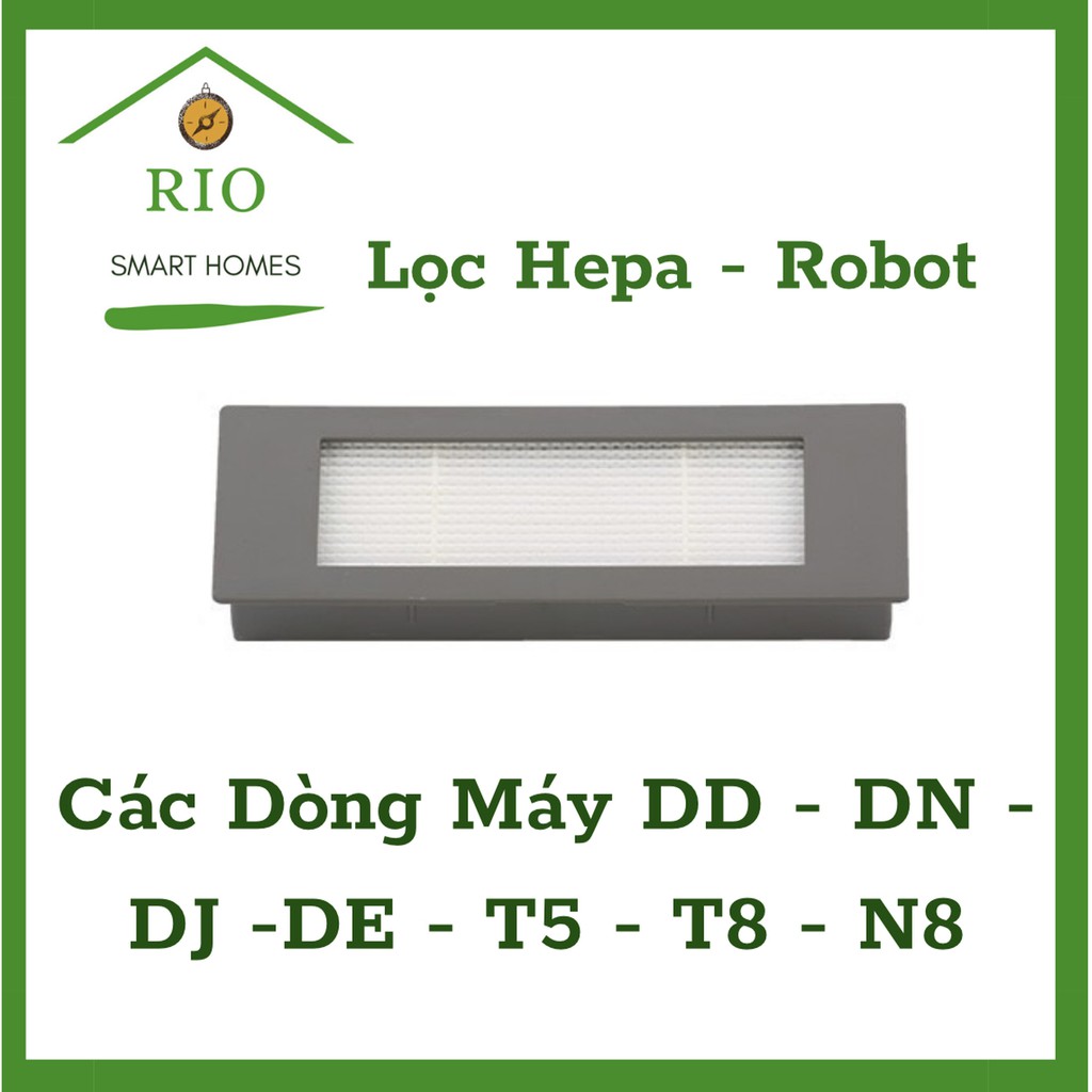 Lọc Bụi Hepa Robot Hút Bụi Lau Nhà Ecovacs Deebot T5, N8, Dj65, OZMO 920, OZMO 950, Phụ Kiện Nhà Rio