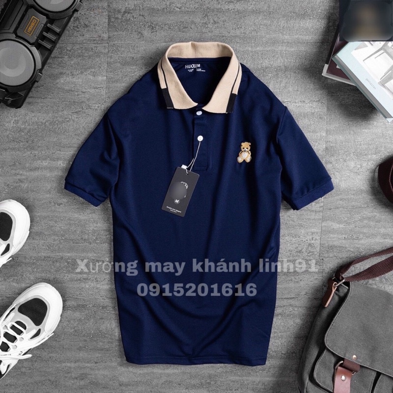 (GIÁ HUỶ DIỆT )Áo thun  Áo Polo nam cổ bẻ vải cá sấu Cotton trẻ trung màu HIDOLI