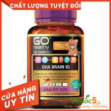 Viên Nang Bổ Sung DHA Go Kids DHA Brain IQ Hỗ Trợ Nâng Cao Sức Đề Kháng, Phát Triển Trí Não Cho Bé Hộp 60 Viên
