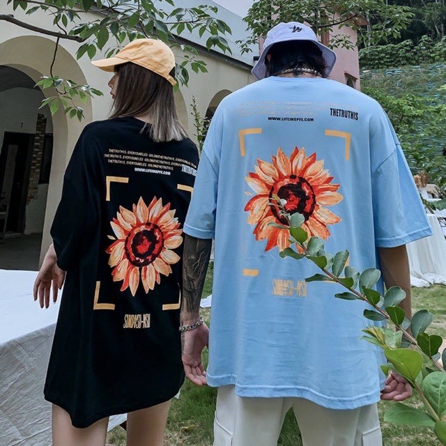 Áo phông form rộng tay lỡ unisex - in chữ siêu chất và hình cute - Sỉ số lượng lớn