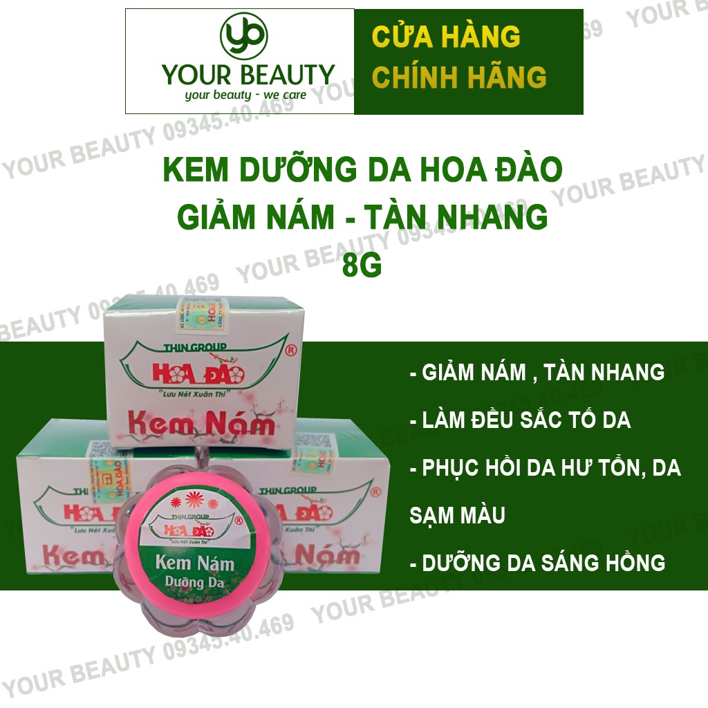 [CHÍNH HÃNG, FREESHIP] Kem Nám Hoa Đào Thingroup size bé 8g