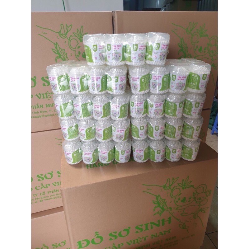 Tăm Bông Kháng Khuẩn Mipbi Cho Bé