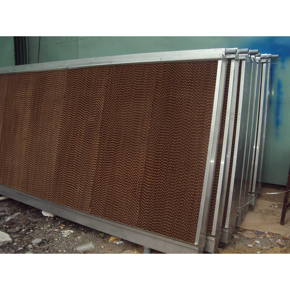 Tấm giấy làm mát Cooling Pad phủ chống rêu nhà xưởng, chuồng trại size: 1800 x 600 x 150 (mm)