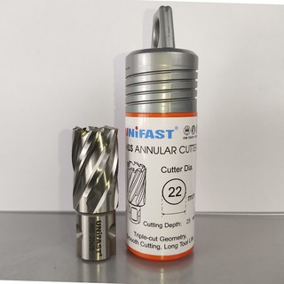 Mũi Khoan Từ Thép Gió Phi 22 UNIFAST HSS 22x25 - 22mm