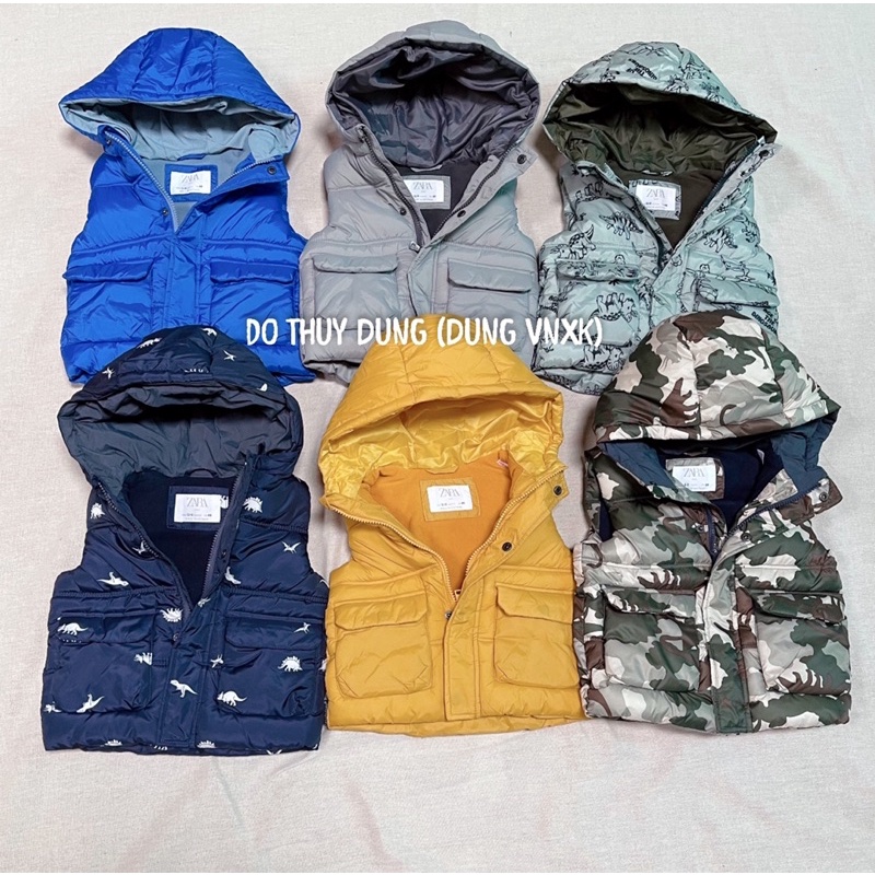 Áo khoác phao gile bé trai