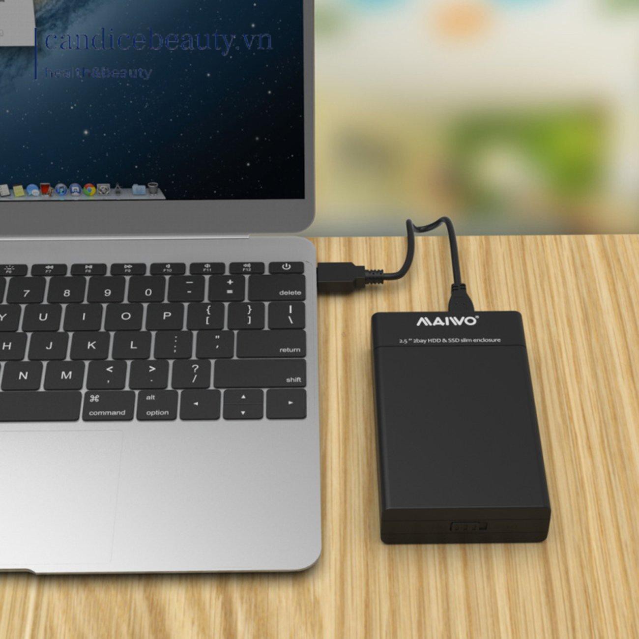 Ổ Cứng Ngoài Candicebeauty K25682 Dual Bay Hdd Ssd Usb3.0