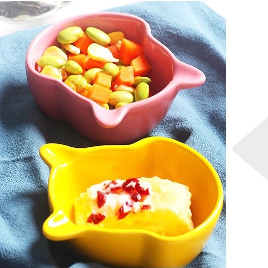 Bát Gấu Ăn Dặm Cho Bé Gốm Sứ 100ml Nhiều Màu Dễ Thương Yoota Baby