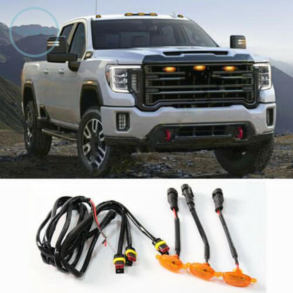 Lưới Tản Nhiệt Đèn Led Cho Gmc Sierra 2500 Hd 2019-2021