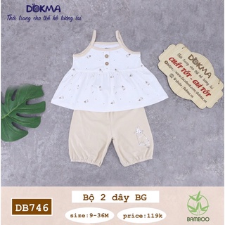Bộ áo hai dây bé gái Dokma