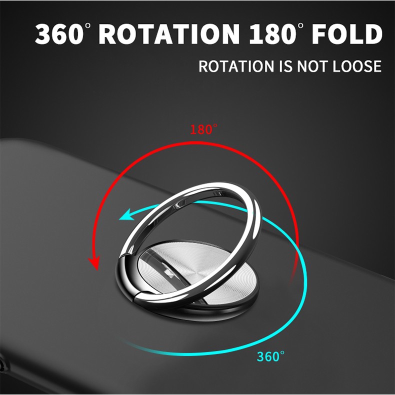 Vòng nhẫn gắn lưng làm chân đỡ cho điện thoại 360 độ tiện dụng | BigBuy360 - bigbuy360.vn