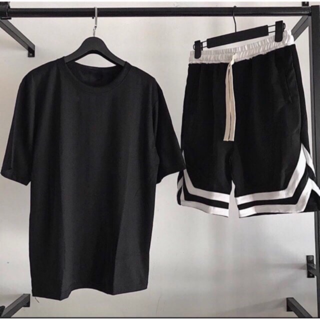 [Hình Thật] Set Hè Áo Thun Basic + Short Chữ V | BigBuy360 - bigbuy360.vn