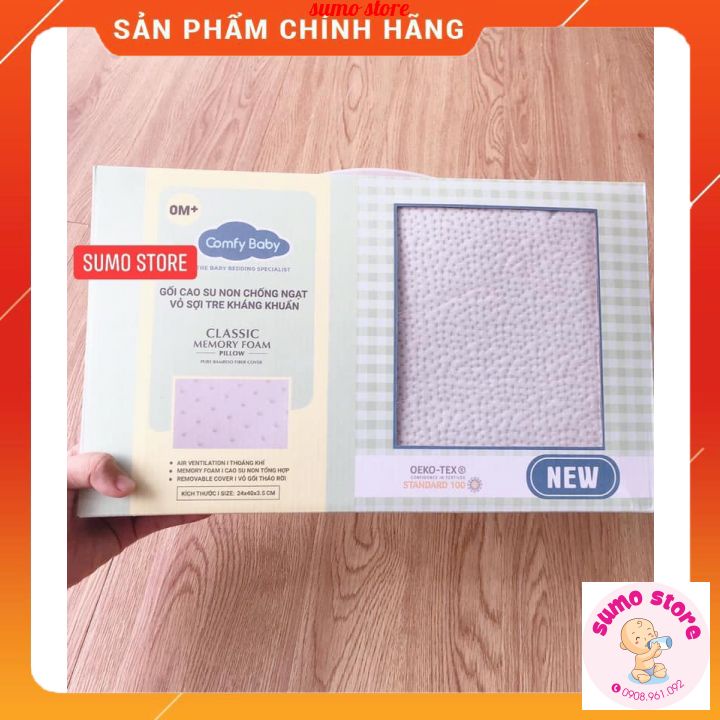 Gối nằm sợi tre chống ngạt comfy baby