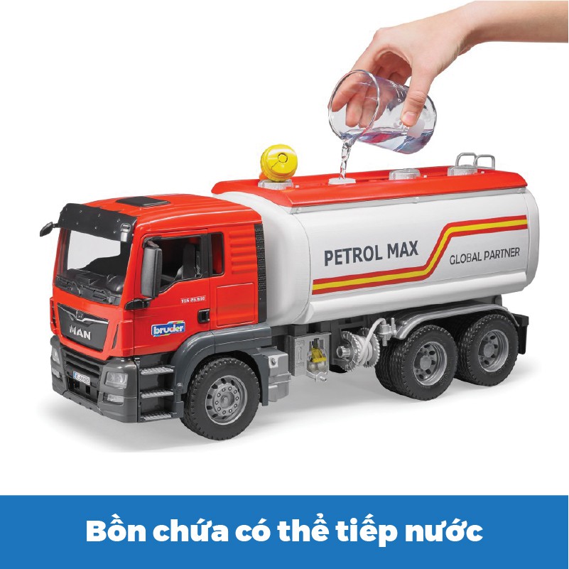Đồ Chơi Mô Hình Xe chở xăng MAN TGS BRUDER BRU03775