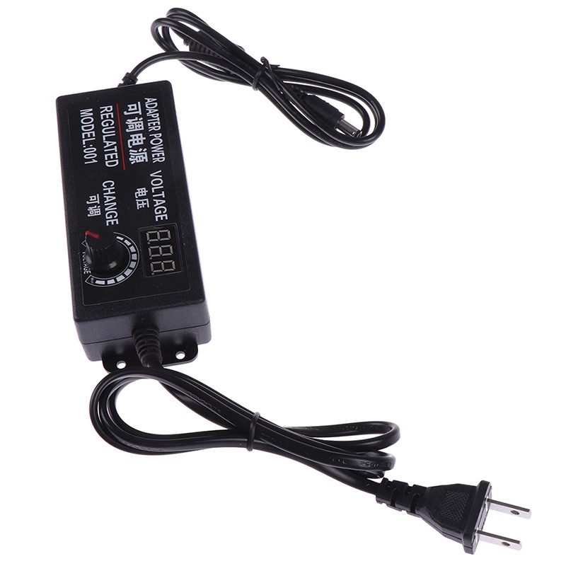 ECSG 3-12V 5A Voltage Variable Adjustable AC/DC Power Supply Adapter Display