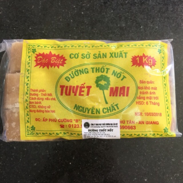 Đường thốt nốt Tuyết Mai 1kg